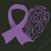 Purple Awareness Ribbon Diamond Painting