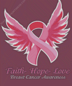 Pink Awareness Ribbon Diamond Painting