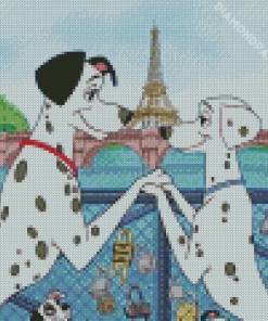 101 Dalmatians Paris Diamond Painting