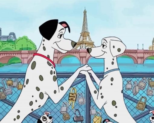 101 Dalmatians Paris Diamond Painting