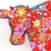 Abstract Floral Cow Diamond Painting