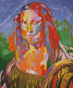 Abstract Fat Mona Lisa Diamond Painting