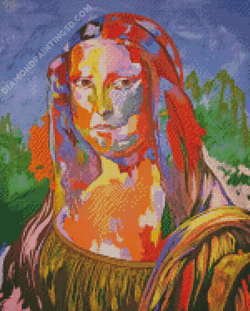 Abstract Fat Mona Lisa Diamond Painting