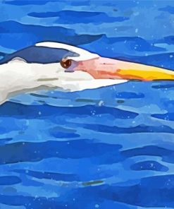 Abstract Heron Head Diamond Painting