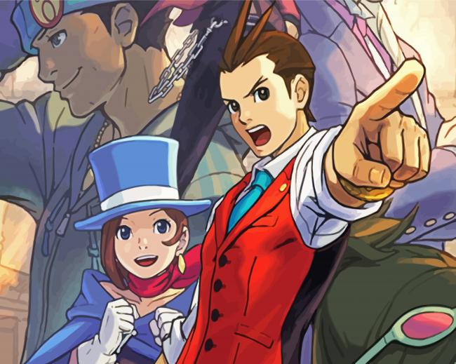 Ace Attorney Anime Diamond Painting