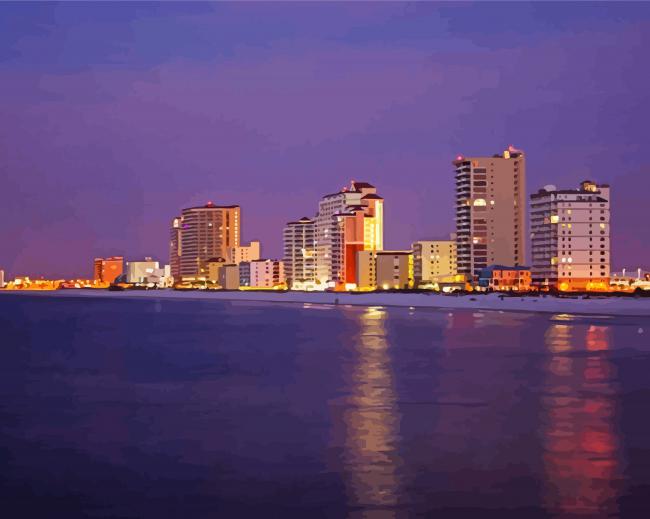 Alabama Gulf Shores Skyline Diamond Painting