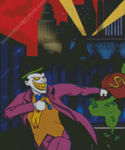 Animated Joker Running Diamond Painting