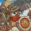 Baby Duck With Armor Diamond Painting