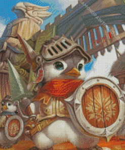 Baby Duck With Armor Diamond Painting