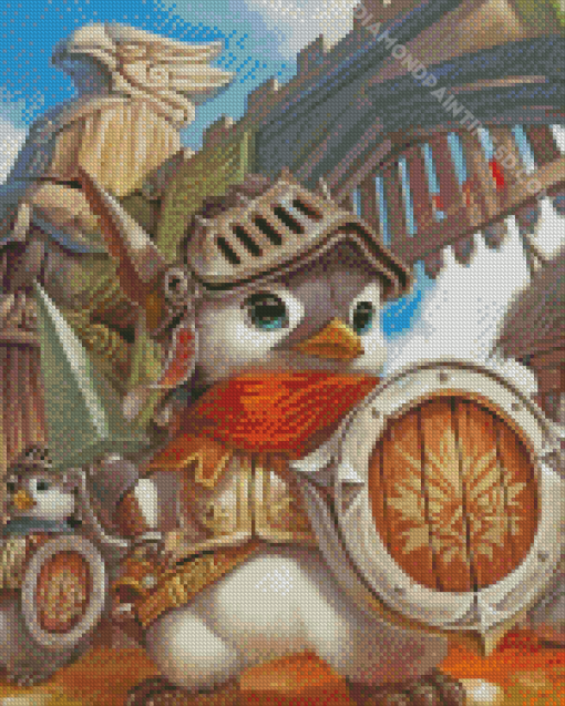 Baby Duck With Armor Diamond Painting