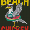 Beach Chicken Poster Diamond Painting