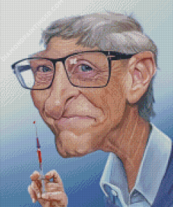 Bill Gates Caricature Diamond Painting