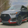 Black Hyundai Veloster Diamond Painting