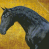 Black Lusitano Horse Diamond Painting