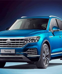 Blue Touareg Car Diamond Painting