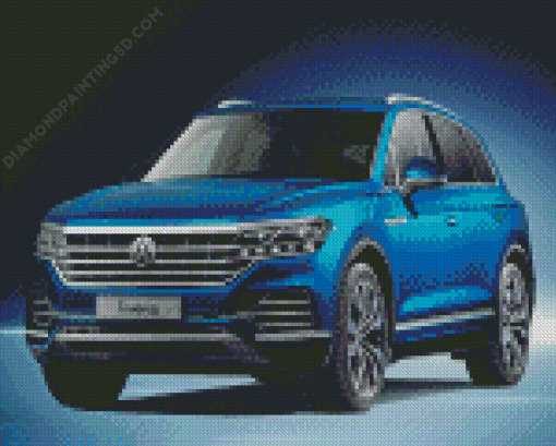 Blue Touareg Car Diamond Painting