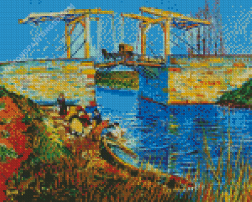 Bridge At Langlois Arles Diamond Painting