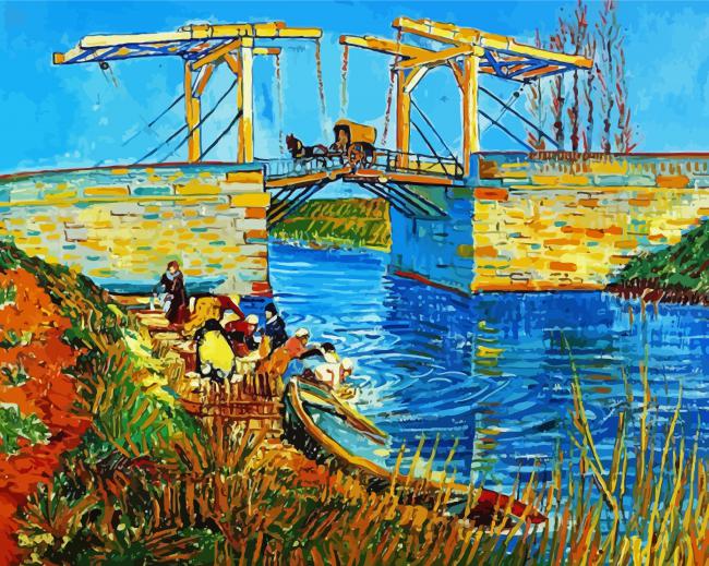 Bridge At Langlois Arles Diamond Painting