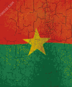 Burkina Faso Flag Diamond Painting