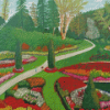 Butchart Gardens Landscape Diamond Painting