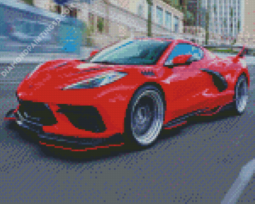 C8 Corvette Diamond Painting