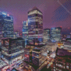 Canary Wharf at Night Diamond Painting