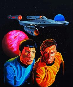 Captain Kirk Spock Art Diamond Painting