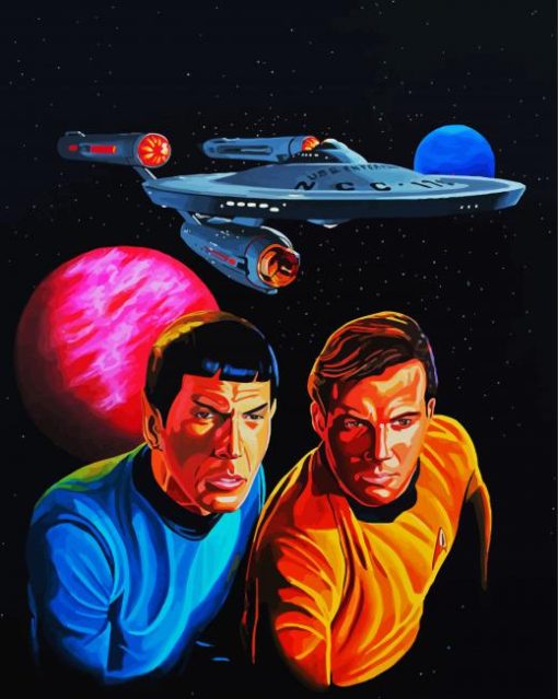 Captain Kirk Spock Art Diamond Painting