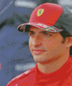 Carlos Sainz Jr Diamond Painting