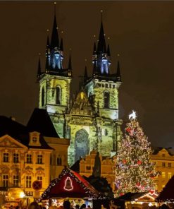 Christkindlesmarkt Christmas Night Diamond Painting