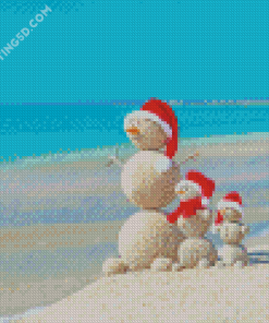 Christmas Beach Diamond Painting