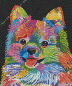 Colorful Pomeranian Art Diamond Painting