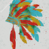 Colorful Native American Headdress Diamond Painting