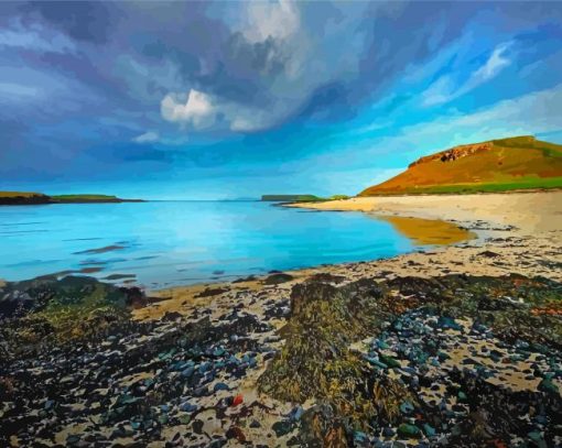 Coral Beach Scotland Diamond Painting