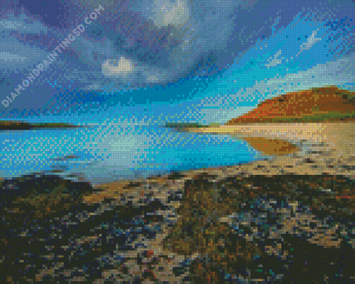 Coral Beach Scotland Diamond Painting