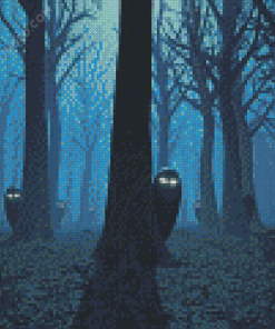 Dark Creepy Forest Diamond Painting