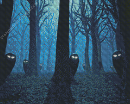 Dark Creepy Forest Diamond Painting