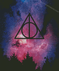 Deathly Hallows Symbol Diamond Painting