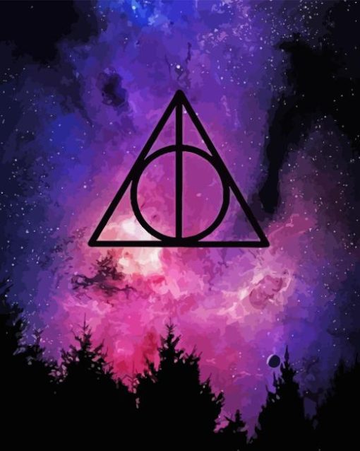 Deathly Hallows Symbol Diamond Painting