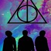 Deathly Hallows Symbol Silhouette Diamond Painting