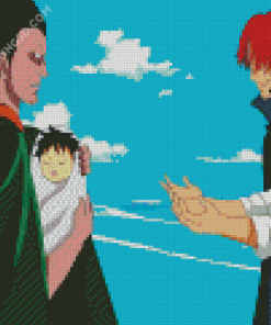 Dragon And Shanks One Piece Diamond Painting