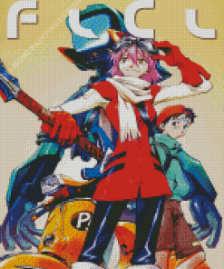 FLCL Vintage Anime Diamond Painting