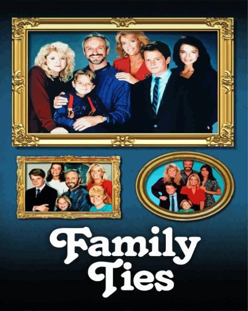 Family Ties Sitcom Poster Diamond Painting