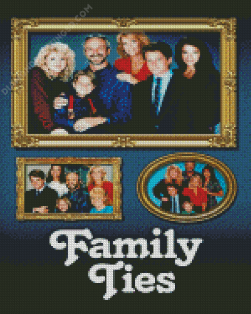 Family Ties Sitcom Poster Diamond Painting