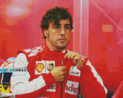 Fernando Alonso Diamond Painting