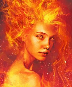 Fire Woman Diamond Painting