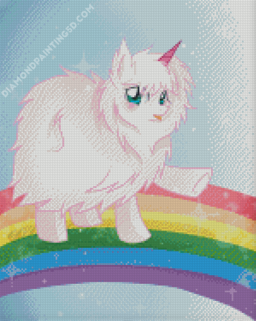 Fluffy Unicorn Diamond Painting