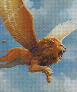 Flying Lion Diamond Painting