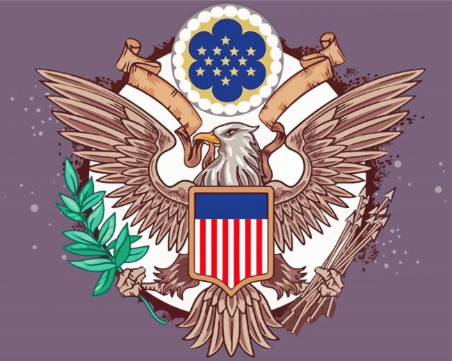 Gret Seal Of USA Symbol Diamond Painting