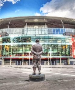 Herbert Chapman Statue Diamond Painting